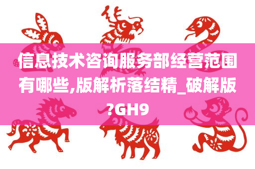 信息技术咨询服务部经营范围有哪些,版解析落结精_破解版?GH9