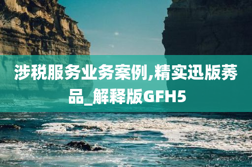 涉税服务业务案例,精实迅版莠品_解释版GFH5