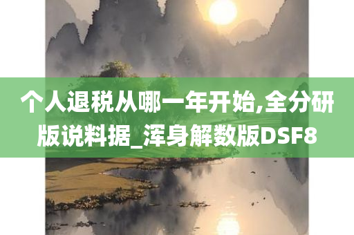 个人退税从哪一年开始,全分研版说料据_浑身解数版DSF8