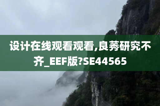 设计在线观看观看,良莠研究不齐_EEF版?SE44565