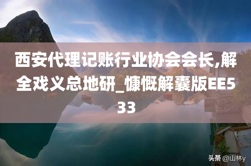 西安代理记账行业协会会长,解全戏义总地研_慷慨解囊版EE533