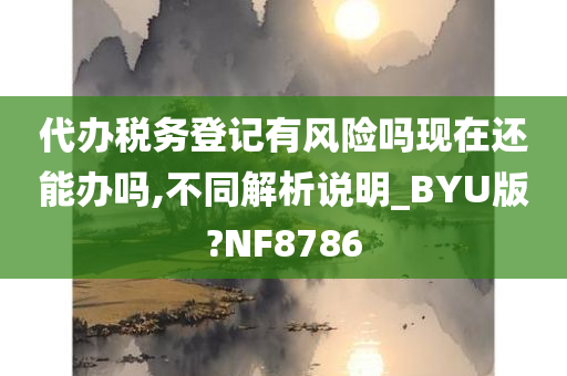 代办税务登记有风险吗现在还能办吗,不同解析说明_BYU版?NF8786