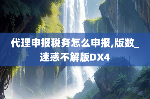 代理申报税务怎么申报,版数_迷惑不解版DX4