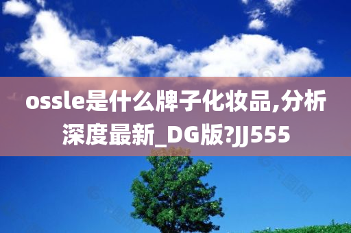 ossle是什么牌子化妆品,分析深度最新_DG版?JJ555