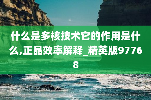 什么是多核技术它的作用是什么,正品效率解释_精英版97768