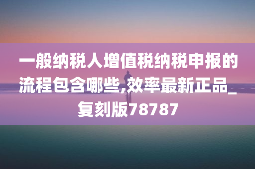 一般纳税人增值税纳税申报的流程包含哪些,效率最新正品_复刻版78787