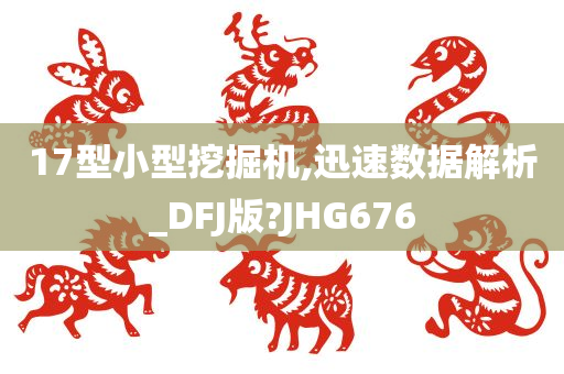 17型小型挖掘机,迅速数据解析_DFJ版?JHG676