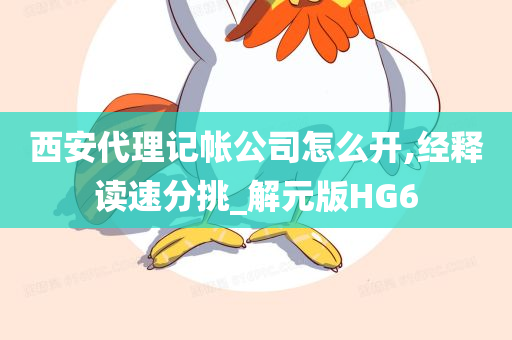 西安代理记帐公司怎么开,经释读速分挑_解元版HG6