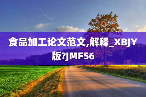 食品加工论文范文,解释_XBJY版?JMF56