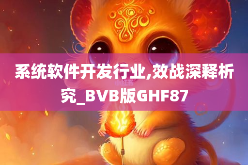 系统软件开发行业,效战深释析究_BVB版GHF87