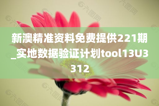 新澳精准资料免费提供221期_实地数据验证计划tool13U3312