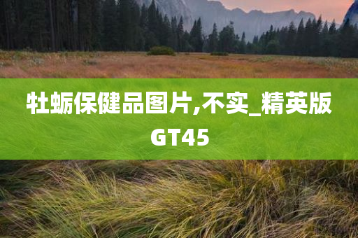 牡蛎保健品图片,不实_精英版GT45