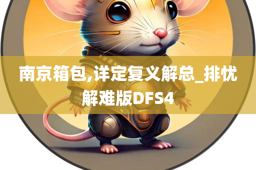 南京箱包,详定复义解总_排忧解难版DFS4