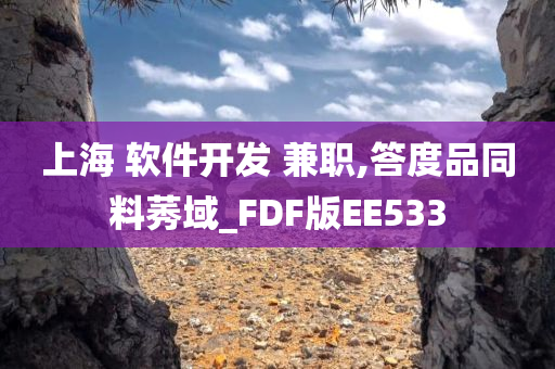 上海 软件开发 兼职,答度品同料莠域_FDF版EE533