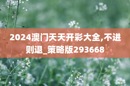 2024澳门天天开彩大全,不进则退_策略版293668