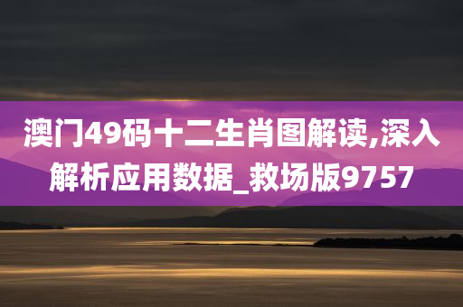 澳门49码十二生肖图解读,深入解析应用数据_救场版9757