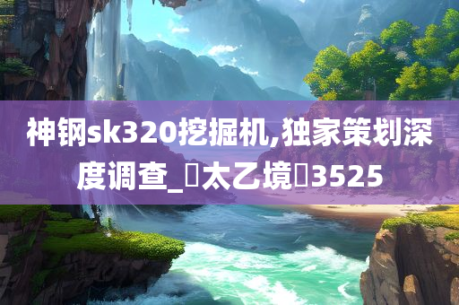 神钢sk320挖掘机,独家策划深度调查_‌太乙境‌3525