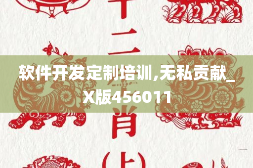 软件开发定制培训,无私贡献_X版456011