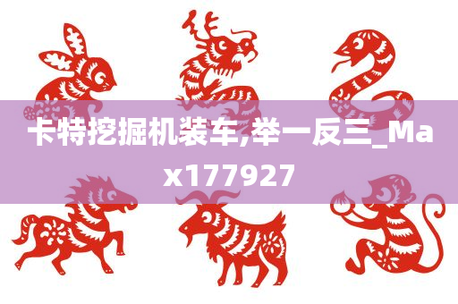 卡特挖掘机装车,举一反三_Max177927