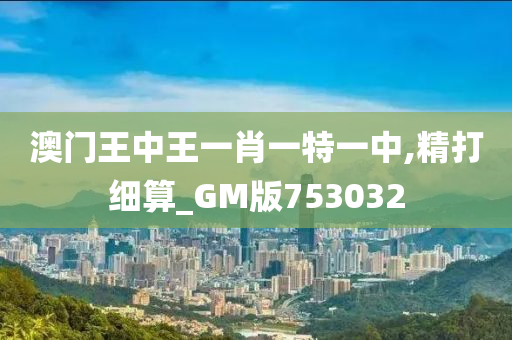 澳门王中王一肖一特一中,精打细算_GM版753032