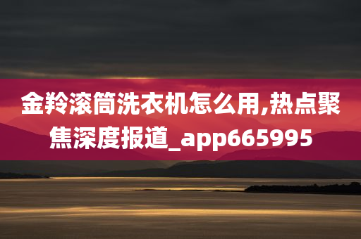 金羚滚筒洗衣机怎么用,热点聚焦深度报道_app665995