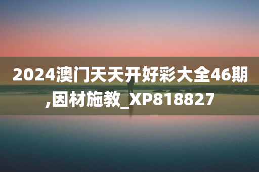 2024澳门天天开好彩大全46期,因材施教_XP818827