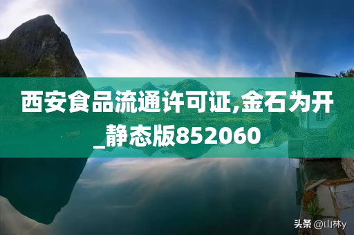 西安食品流通许可证,金石为开_静态版852060