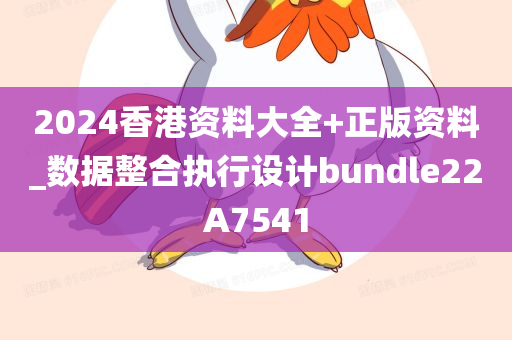 2024香港资料大全+正版资料_数据整合执行设计bundle22A7541