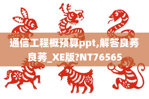 通信工程概预算ppt,解答良莠良莠_XE版?NT76565