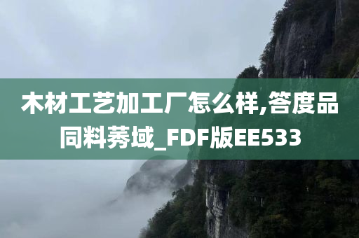 木材工艺加工厂怎么样,答度品同料莠域_FDF版EE533