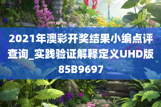 2021年澳彩开奖结果小编点评查询_实践验证解释定义UHD版85B9697