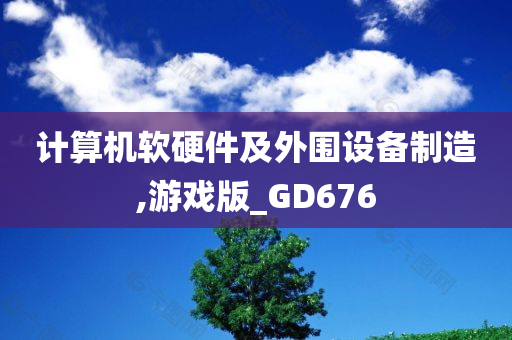 计算机软硬件及外围设备制造,游戏版_GD676