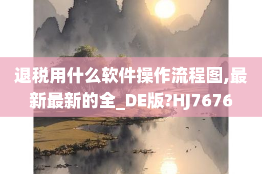 退税用什么软件操作流程图,最新最新的全_DE版?HJ7676