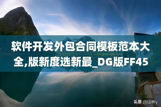 软件开发外包合同模板范本大全,版新度选新最_DG版FF45