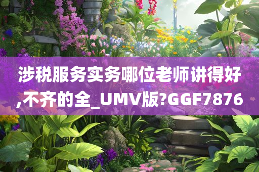 涉税服务实务哪位老师讲得好,不齐的全_UMV版?GGF7876